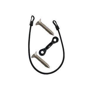 Corde élastique de 50 cm avec crochet et vis en acier inoxydable pour réparation et remplacement - Product Image 5