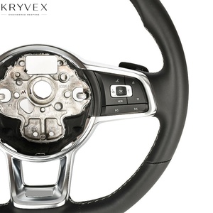 พวงมาลัยกีฬาคาร์บอนไฟเบอร์แท้และหนังแท้สำหรับรถยนต์โฟล์คสวาเกน กอล์ฟ7 เอ็มเค7 จีทีไอ 7อาร์ ยี่ห้อคริเว็กซ์ - Product Image 4