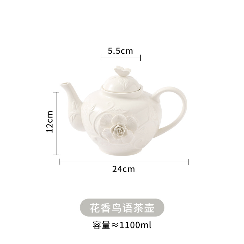 Birds and flowers teapot