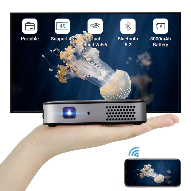 Hotack D061AQ Dlp Pocket Projecteur Full Hd Video Proyector Portable Outdoor Mini Projector