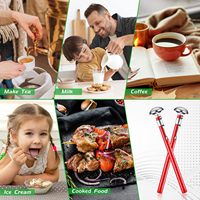 Accessoires SEB : Lot de 6 thermomètres à tige longue de 5 pouces et cadran de 1 pouce pour lait, aliments, four, viande et grillades