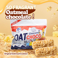 OEM Galleta Aperitivo Original Avena Chocolate sabor Avena Chocolate Barra de Avena Confitería Barra de caramelo sólida con sabor dulce personalizado