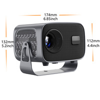 Nouveau produit 2026 A10 Projecteur intelligent à coque entièrement métallique HD haute luminosité mise au point automatique 720P/1080P/4K Projecteur domestique PTZ