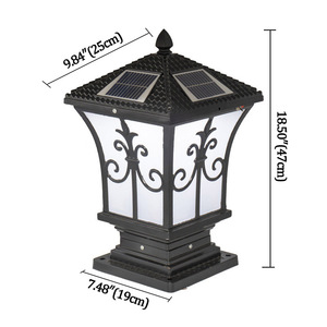 Pilier solaire Antique Offre Spéciale, éclairage d'extérieur pour porte de jardin, <span class=keywords><strong>lampe</strong></span> murale à LED en aluminium, lampadaire moderne - Product Image 1