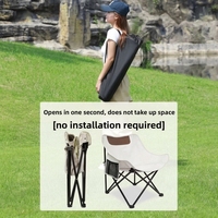 Chaise pliante d'extérieur compacte, robuste, résistante à la rouille, en acier au carbone et tissu Oxford, idéale pour le camping, la plage, les pique-niques, le jardin et la pêche