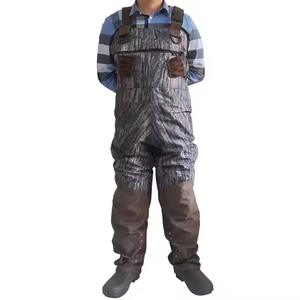 <span class=keywords><strong>Cuissardes</strong></span> de pêche à la mouche 3 couches, respirantes, légères, camouflage, durables, avec bottes Thinsulate 1600g, imperméables, fermeture à boutons, grande taille - Product Image 1