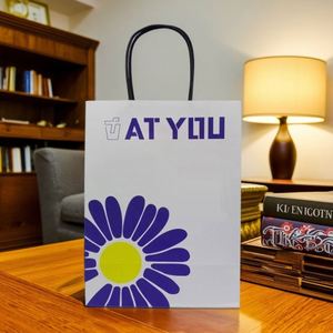 Bolsa de Papel Ecológica Personalizada para Compras, Bolsa de Regalo de Papel Kraft Biodegradable, Venta al por Mayor Directa de Fábrica con Asa para Comercio Minorista - Product Image 1