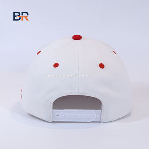 链条刺绣字母双色帽子弧形帽檐运动帽纯色五片式结构棒球帽 - Product Image 6