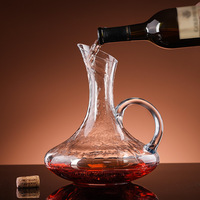 Carafe à Vin de Luxe Moderne en Cristal Sans Plomb Distributeur de Vin en Métal de Haute Qualité Bouteille de Vin Rouge Épaissie avec Cadeaux Whisky