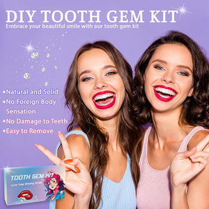Kit de gemme de <span class=keywords><strong>dent</strong></span> de décoration de gemme de dents dentaires de Offre Spéciale avec la lumière de polymérisation et les gemmes solides de <span class=keywords><strong>dent</strong></span> de pierre de cristal de colle - Product Image 3