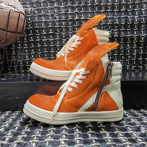 Botas Cortas de Moda de Alta Calidad, Unisex, con Cordones, Cómodas, para Primavera e Invierno, de Pelo de Caballo, Antideslizantes, Casuales para Hombre - Product Image 2