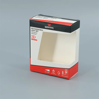 Caja de Regalo Moderna Personalizada OEM con Laminación Brillante, Impresión de Logotipo en Kraft, Caja de Embalaje Plegable con Ventana para Velas