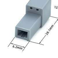 Adaptateur de connecteur automobile 1 broche, boîtier rectangulaire femelle en nylon ABS, prise d'antenne pour faisceau radio de voiture