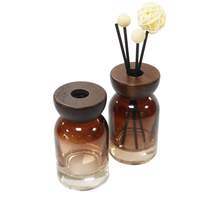 Bouteille en verre de luxe 50ml 100ml 150ml 250ml bâton de parfum arôme parfums de maison bouteille de diffuseur de roseau en verre