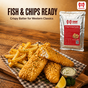 Preparato per Pastella Croccante Stile Tempura per Pollo Fritto, Pesce, Radice di Loto - 1kg, 5kg, 25kg - Ingrosso - Product Image 3