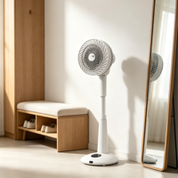 Kipas Angin Sirkulasi Udara Vertikal untuk Rumah, 3D Air Swing, Fungsi Timer, Tenang, Ventilasi Listrik, Pendingin