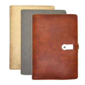 Ensemble de carnets en cuir PU personnalisable, style reliure rigide, chargement professionnel pour ordinateur portable, chargement sans fil et filaire avec clé USB, bloc-notes - Product Image 2