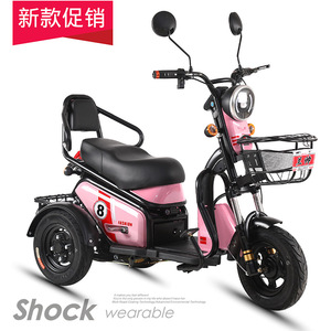 Little Pudding Electric Tricycle 140-60cm 2 Seater Open Body For Adults And Kids Daily Commute - Product Image 2