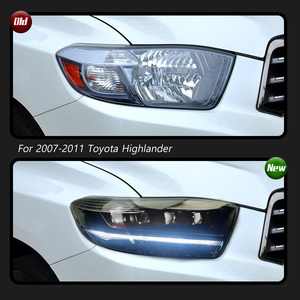Conversión de faros delanteros TYPY para Toyota Highlander 2007-2011 a lentes láser, luces diurnas LED e intermitentes secuenciales - Product Image 2