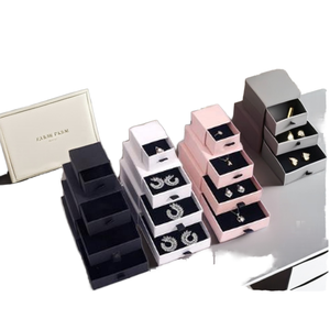 Caja de Joyería de Lujo con Diseño Personalizado y Logotipo, para Anillos, Pulseras y Collares, Cuatro Tamaños, Precio al por Mayor - Product Image 2