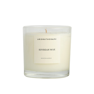 Bougie parfumée en cire de soja sans fumée - Parfum longue durée - <span class=keywords><strong>Huile</strong></span> <span class=keywords><strong>essentielle</strong></span> infusée - Aroma dans un bocal en verre - Aromathérapie pour les chambres - Product Image 1