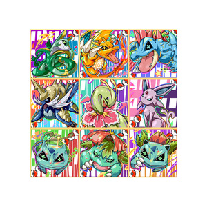 PY Cute Colored Artboard Pikachu Eevee Pokemoned Personnages Populaires Fan Art Poke Mon Cards Cadeau <span class=keywords><strong>Live</strong></span> Stream Room Wholesale - Product Image 3