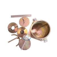 Moule CBR complet avec collier, plaque de base perforée et plaque de surcharge