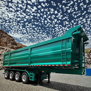 Semi-remorque benne arrière 4 essieux robuste - Product Image 1