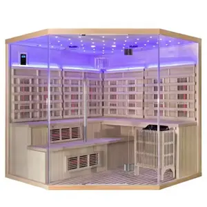 <span class=keywords><strong>Sauna</strong></span> Pentagonal de Madera Sólida de Abeto de Primera Calidad, Modelo 2026, para una Relajación y Bienestar Únicos - Product Image 5