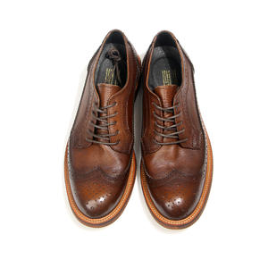 Zapatos de Vestir Formales de Cuero Vacuno de Lujo con Punta Cuadrada, Cordones, Duraderos, Transpirables y Antideslizantes para Hombre, Estilo Brogue Clásico - Product Image 1