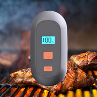 Lampe de barbecue LED rechargeable USB-C avec affichage numérique et marche/arrêt automatique, support rotatif réglable à 360° et étanche.