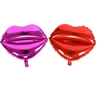 Baiser de la Saint-Valentin Ballons Décoration Maquillage Fournitures de Fête Grande Lèvre Mylar Feuille Ballons Pour Anniversaire Maquillage PartyDecorations