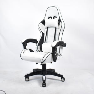 Commercio all'ingrosso PC Computer sedie con supporto regolabile in altezza reclinabile in morbida pelle bianca sedia girevole per il gioco - Product Image 5