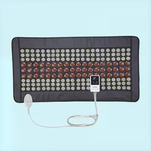 Trending Products 2021 New Arrivals Natural Tourmaline Acupuncture Back Massage Cushion Far Infrared Heating Mattress