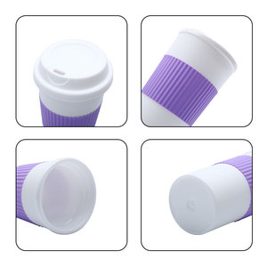 Shang Kou Ai Double Walled PP <b>Coffee</b> Cup With Anti Slip Sleeve Portable Gift Water <b>Bottle</b> For Women - Product Image 1