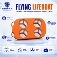 Drone de sauvetage amphibie volant avec deux propulseurs aquatiques |   UAV longue portée pour le sauvetage en cas d'inondation et en zone côtière