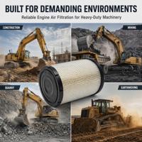 Élément de filtre à air de qualité OEM Ruimaike 87684088 pour camions lourds, excavatrices, tracteurs et machines de construction – Pièce de rechange