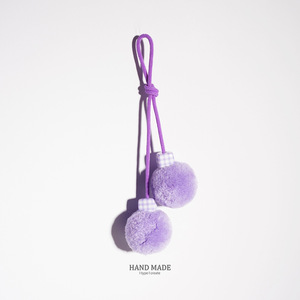 Nouveau pendentif de sac en <span class=keywords><strong>fourrure</strong></span> créatif à motif écossais, boule en peluche, accessoires décoratifs, plusieurs couleurs au choix, porte-clés style ethnique - Product Image 3