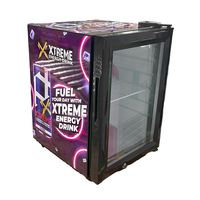 Mini glacière commerciale à température unique 21L petit réfrigérateur conçu en usine sur mesure pour la bière boissons énergisantes affichage de supermarché