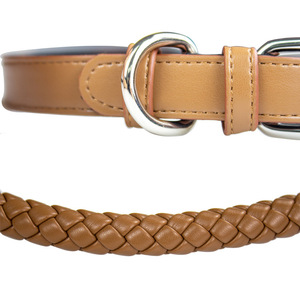 Cuerda de seguridad para mascotas en el coche, collar trenzado de cuero para coche, correa para perros, cinturón de seguridad para el asiento trasero del coche, hecho a medida - Product Image 3