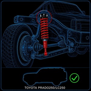 Amortiguador Delantero y Trasero para Toyota Land Cruiser <span class=keywords><strong>Prado</strong></span> 250 LC250, Elevación de <span class=keywords><strong>2</strong></span> Pulgadas (58 mm), Ajustable en 6 Posiciones, Todoterreno 4x4 - Product Image 6
