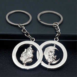 Venta al por mayor personalizado de alta calidad de giro logotipo del coche lindo Anime personalizado llavero de metal regalo promocional - Product Image 3