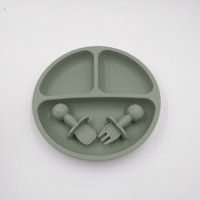 Offre Spéciale : Assiette Bébé en Silicone à Ventouse avec Compartiments – Vaisselle Enfant en Silicone