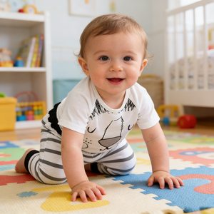 Bộ quần áo trẻ em sơ sinh bé trai họa tiết hoạt hình dễ thương chất liệu cotton - Product Image 2