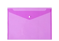 Offre Spéciale : Porte-documents A4 Transparent en PP avec Bouton Pression pour Documents Scolaires, Personnalisable avec Logo