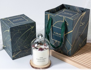 Velas Aromáticas <span class=keywords><strong>de</strong></span> Lujo Personalizadas en Frasco <span class=keywords><strong>de</strong></span> Vidrio con Flores Secas y Cera <span class=keywords><strong>de</strong></span> <span class=keywords><strong>Soja</strong></span>, con Tapa para Decoración del Hogar y Regalo <span class=keywords><strong>de</strong></span> Navidad - Product Image 2