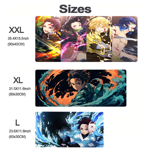 Alfombrilla de ratón grande para juegos de Anime Compatible con Demon Slayer de alta calidad, alfombrilla de goma para ordenadores, PC de escritorio, portátil, alfombrillas de ratón grandes para oficina - Product Image 2