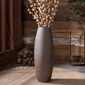 Floor-standing Large Retro Wabi-sabi Hotel Patio Decoraciones Flores secas <span class=keywords><strong>Grandes</strong></span> <span class=keywords><strong>Jarrones</strong></span> de porcelana de cerámica 80 - Product Image 3