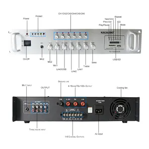 700w Multi-Zone PA High Power Amplifier for Public Address System