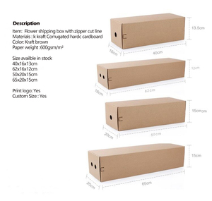 Custom Logo Reusable Eco-Friendly Corrugated Board Flower Shipping <b>Boxes</b> - Product Image 6